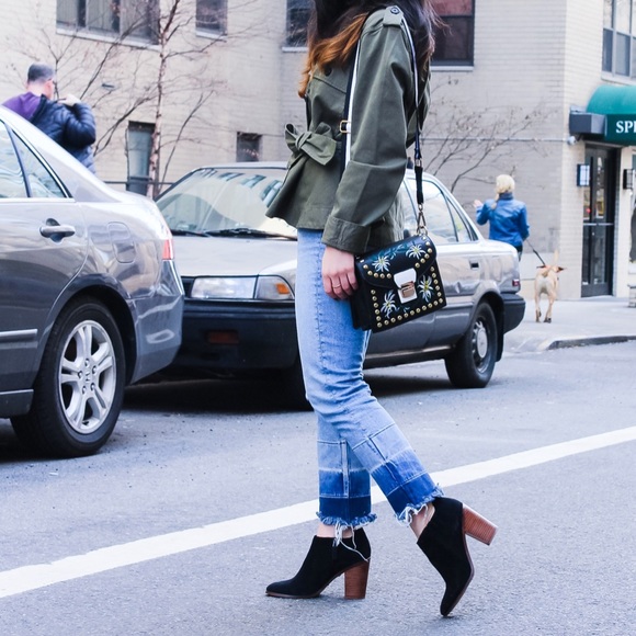 j Crew cropped fatigue jacket green - Picture 2 of 5